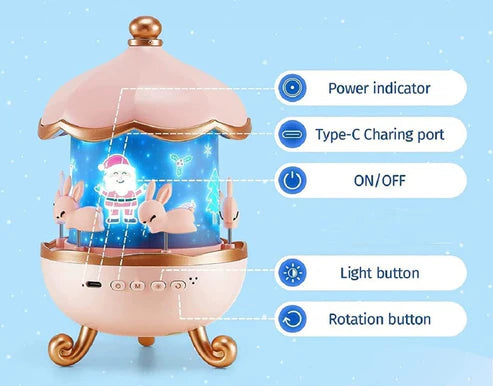 Rabbit Night Light Projector