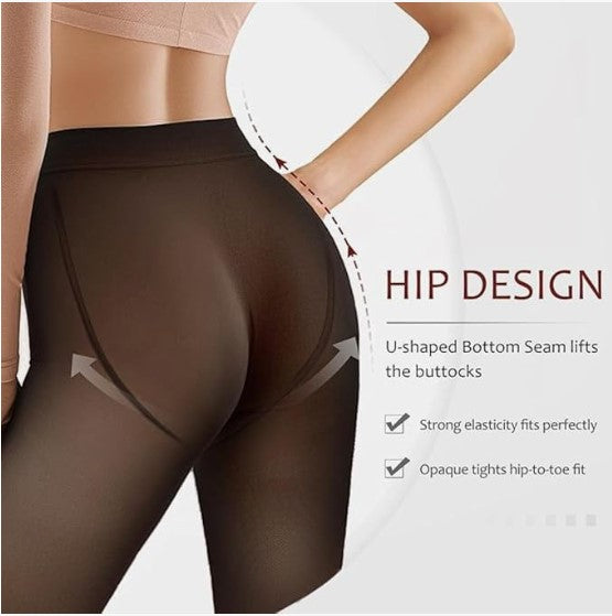 🏆 Hot Sale - 50% OFF 🔥 FUR LINED SHEER TRANSLUCENT! THE ORIGINAL MAGIC FLEECE LINED STOCKINGS🔥
