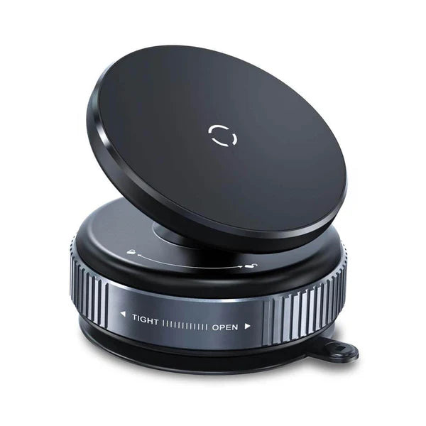 360° Adjustable Vacuum Magnetic Phone Holder Stand - Foldable Suction Car Mount For Dashboard, Windshield & Wall