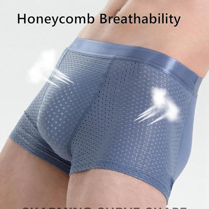 Nylon Ice Silk Breathable Men's Headbutt Padded Underwear 🔥 (Limited Stock)