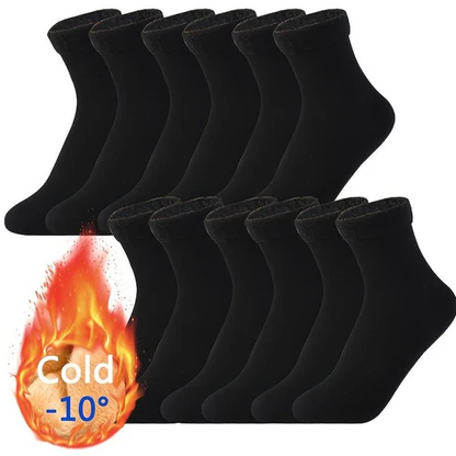 Self Heating Winter Socks for Cold Weather and Snow (Pack of 6)