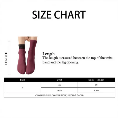 Self Heating Winter Socks for Cold Weather and Snow (Pack of 6)