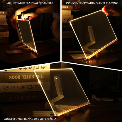 DIY 3D Acrylic LED Writing Pad with Pen