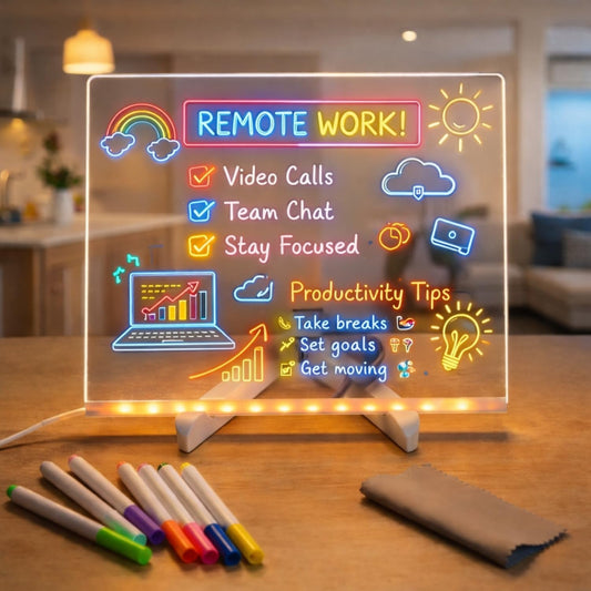 DIY 3D Acrylic LED Writing Pad with Pen