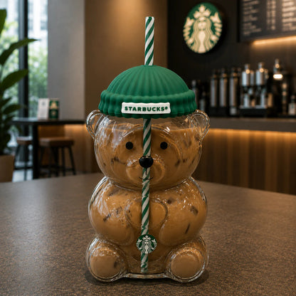 Starbcks Bear "Bearista" Glass Tumbler Cup - 20oz✨ (Limited Edition) 🧸