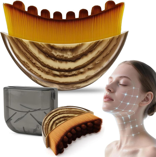 Lymphatic Sculpting Facial Brush ✨ Defined Contours & Depuffing 💆‍♀️