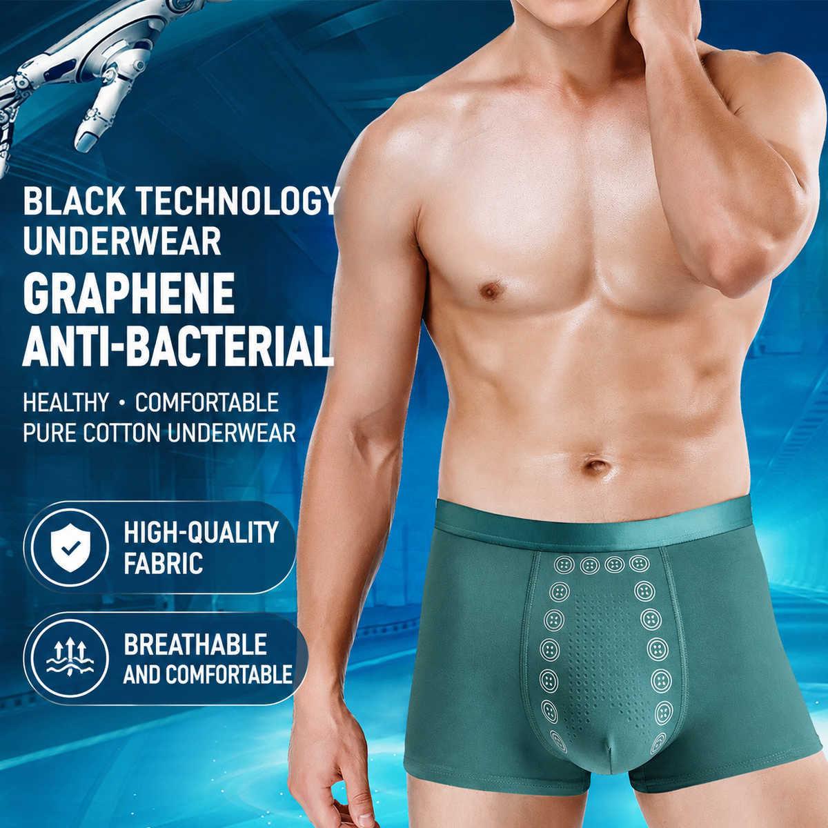 Men’s Breathable Comfort Underwear – Lightweight Everyday Fit
