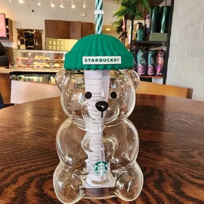 Starbcks Bear "Bearista" Glass Tumbler Cup - 20oz✨ (Limited Edition) 🧸