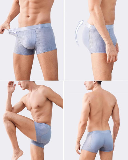 Nylon Ice Silk Breathable Men's Headbutt Padded Underwear 🔥 (Limited Stock)