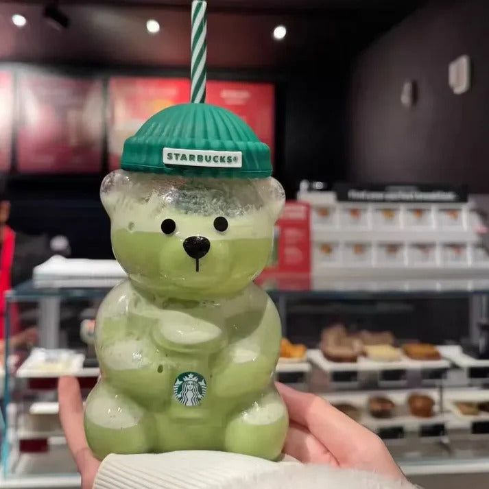 Starbcks Bear "Bearista" Glass Tumbler Cup - 20oz✨ (Limited Edition) 🧸