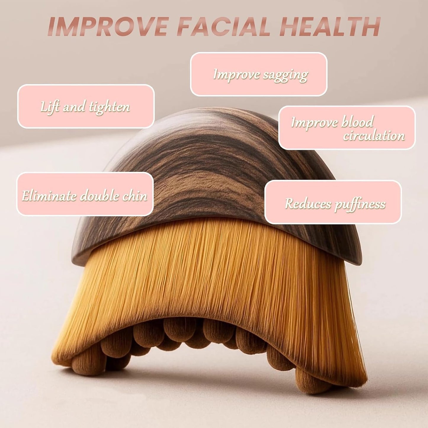 Lymphatic Sculpting Facial Brush ✨ Defined Contours & Depuffing 💆‍♀️