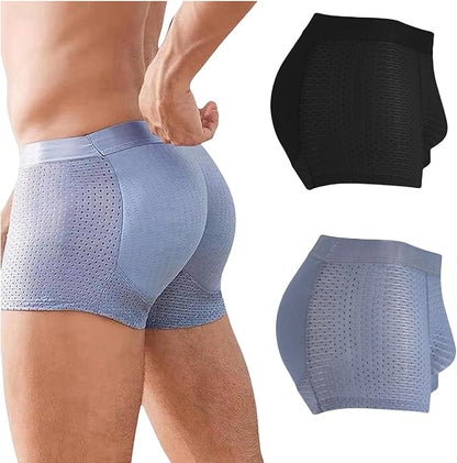 Nylon Ice Silk Breathable Men's Headbutt Padded Underwear 🔥 (Limited Stock)