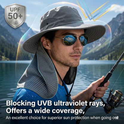 🌞Darkowl Ultimate 360° Safari Sun Hat - Sun, Heat, and Dust Protector (Adjustable & Lightweight Comfort & Unisex Fit)