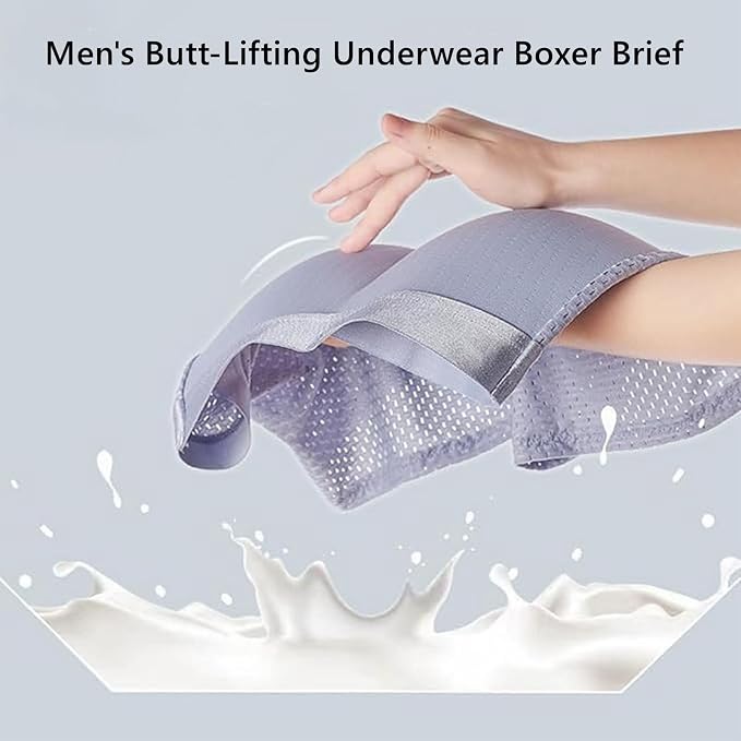 Nylon Ice Silk Breathable Men's Headbutt Padded Underwear 🔥 (Limited Stock)