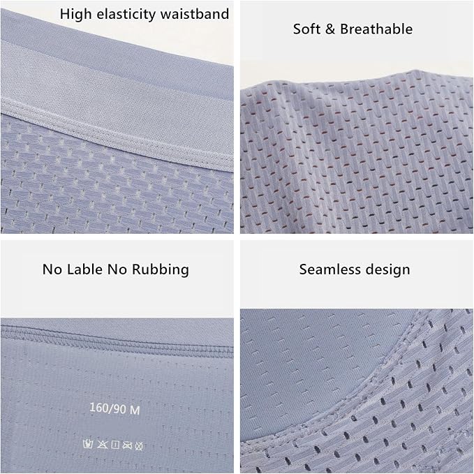 Nylon Ice Silk Breathable Men's Headbutt Padded Underwear 🔥 (Limited Stock)
