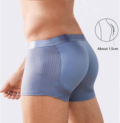 Nylon Ice Silk Breathable Men's Headbutt Padded Underwear 🔥 (Limited Stock)