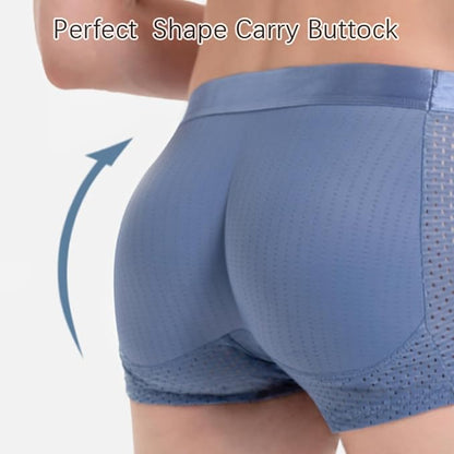 Nylon Ice Silk Breathable Men's Headbutt Padded Underwear 🔥 (Limited Stock)