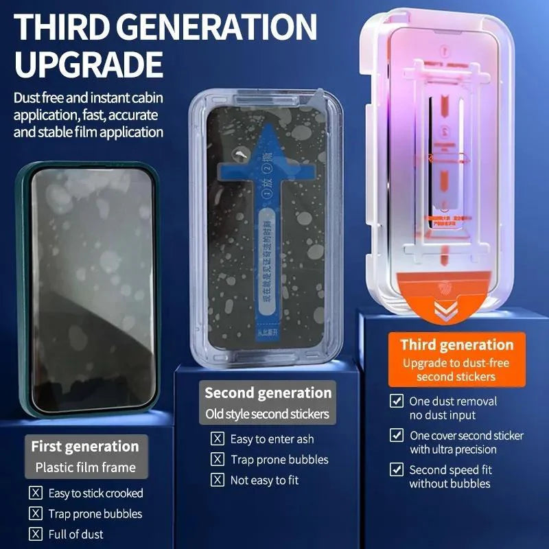 Darkowl Ultra - Military-Grade Privacy Screen Protector with Ultra-easy Install Box