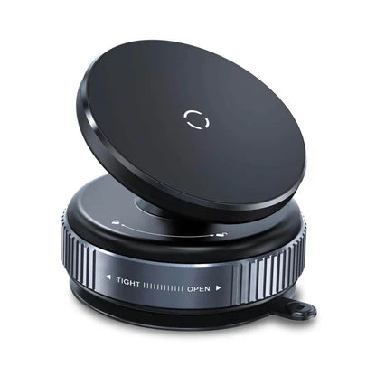 360° Adjustable Vacuum Magnetic Phone Holder Stand - Foldable Suction Car Mount For Dashboard, Windshield & Wall