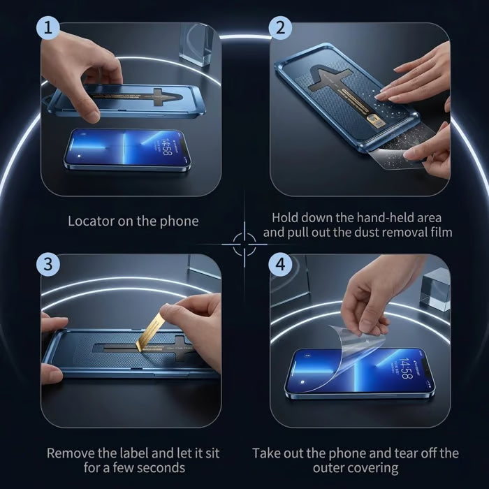 Darkowl Ultra - Military-Grade Privacy Screen Protector with Ultra-easy Install Box
